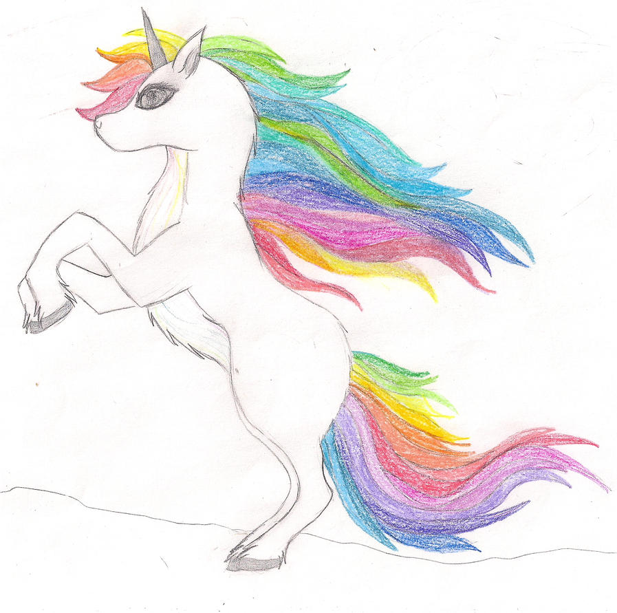 Rainbow Hair - On Da Unicorn by Chaesuria-Rayne on DeviantArt