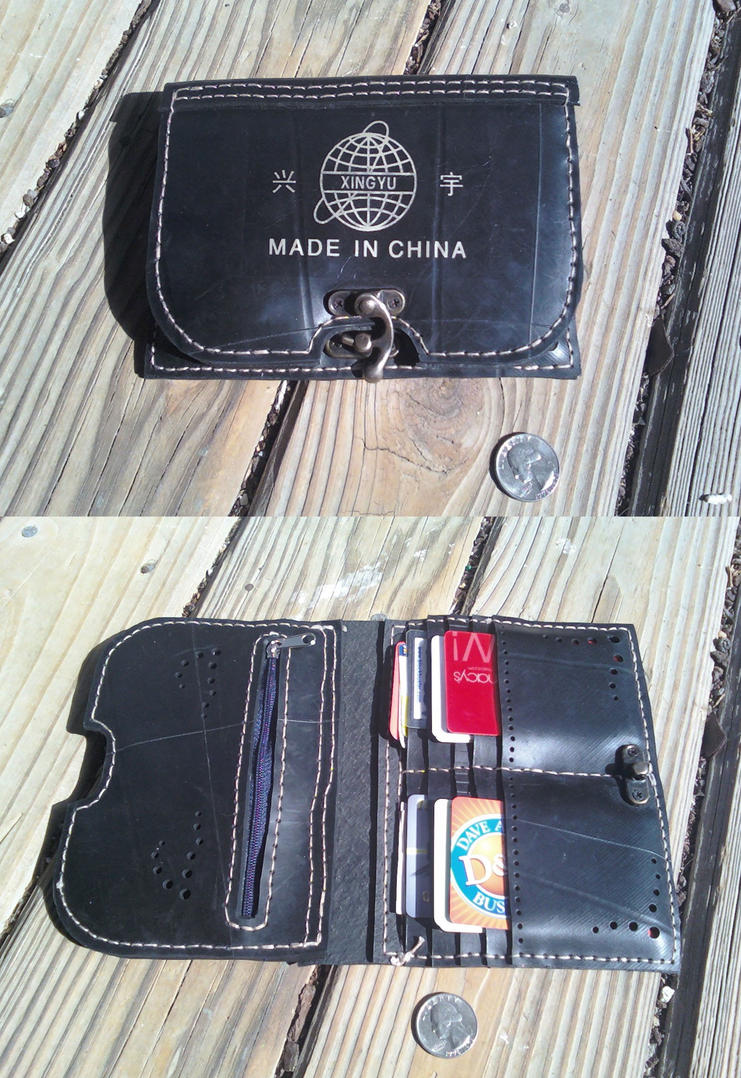 Recycled Inner Tube Wallet by Lioness123 on DeviantArt