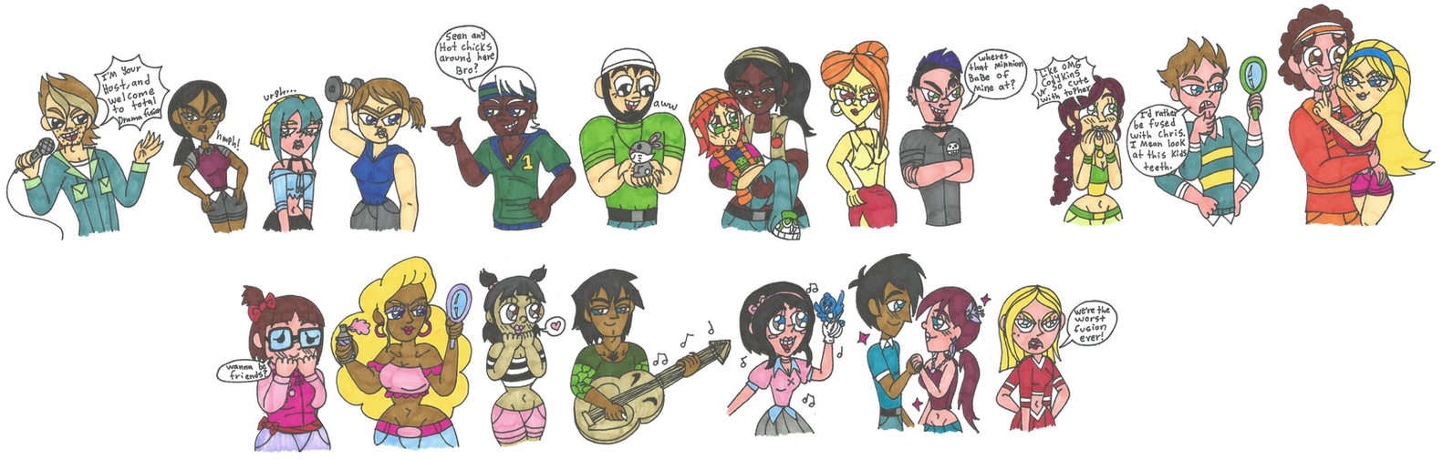 Request  Total Drama Fusion by Abrigedfoamy on DeviantArt