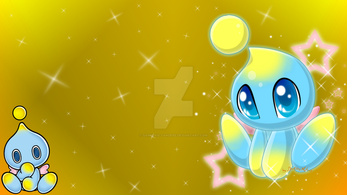 [Sonic] Chao Wallpaper Background - (Yellow) by Sanspais-Yandere on ...