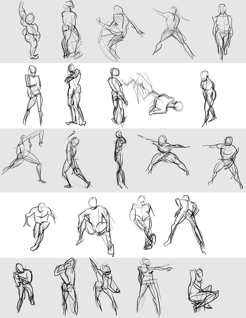 Gesture Drawings June 11 2014 (A) by bgates87 on DeviantArt