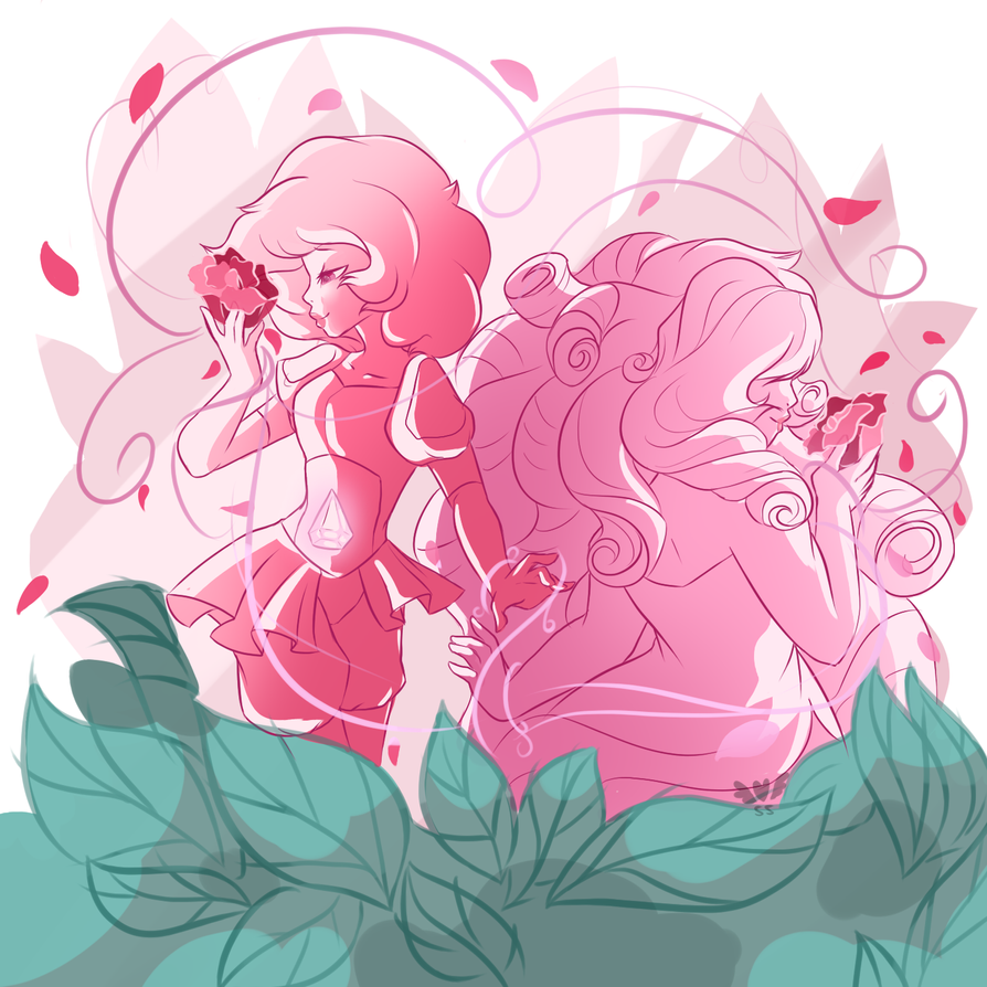 have some rare fanart of other shows cause i feel like it sooo i never drew rose quartz before and since i just watched the recent steven universe episode i got inspired to draw something real quic...