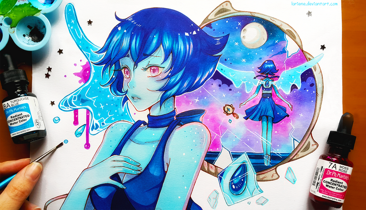 Today we will travel to the world of "Steven Universe" : D I've wanted to paint Lapis for a while now, I love her design and colors : D I hope you will enjoy it and thanks for support ; A ; --- I d...