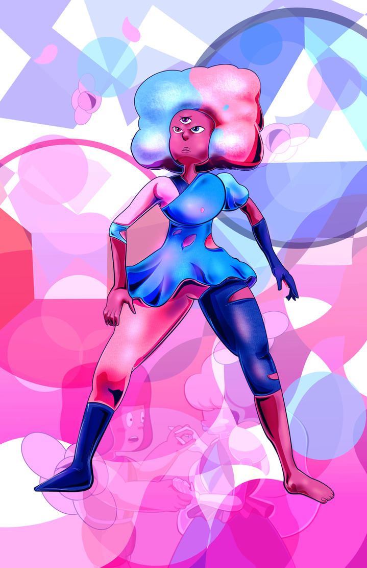 Before she was made of love, Garnet was made out of cotton candy! Sorry couldn't resist! XD Anyway, here's Garnet once again. It seems I keep being drawn back to Garnet and since 3rd time's the cha...
