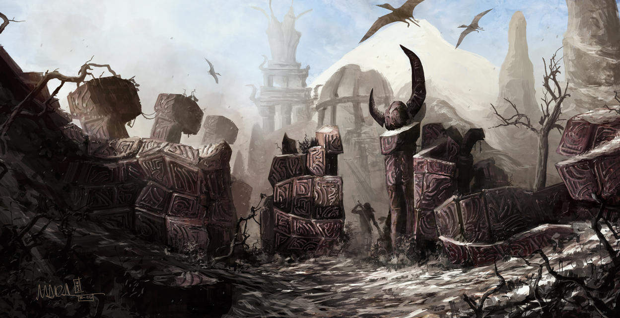 Morrowind - Page 3 Skywind_daedric_ruins_by_mbanshee-d96jcvs
