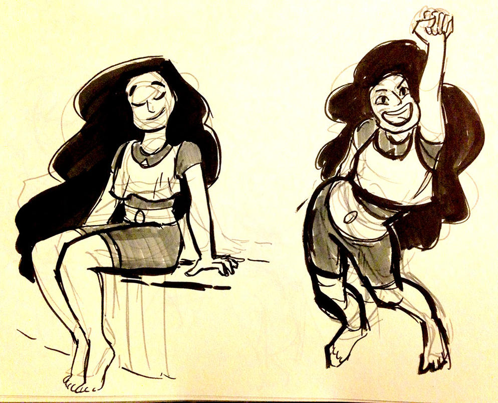 sketched some Stevonnies a few weeks ago!