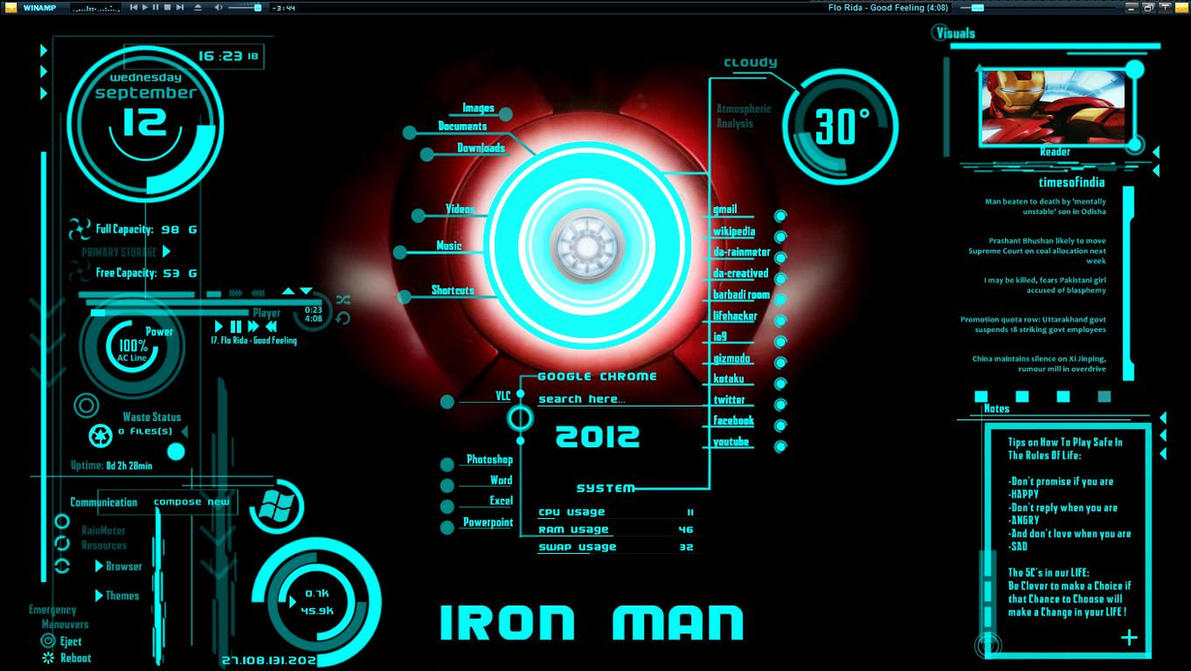 IronMan Jarvis Theme Download By Hell999 On DeviantArt