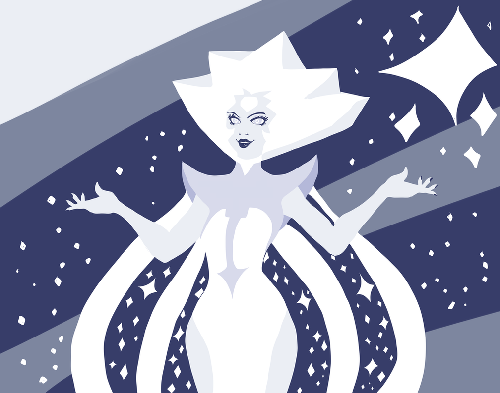 White Diamond. So fabulous I couldn’t resist drawing fanart of her. It was quite fun actually!