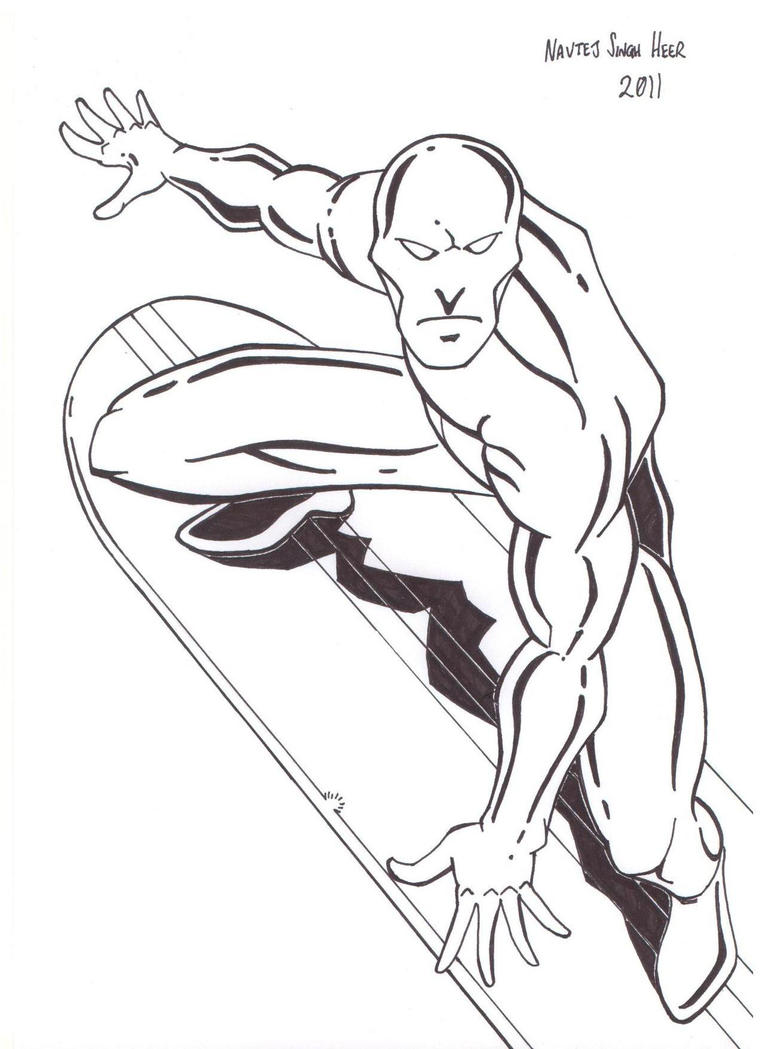 Silver Surfer inks by hellbat