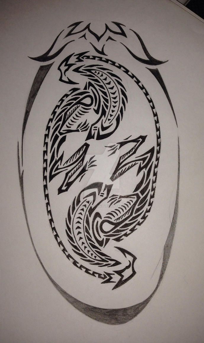 tribal xenomorph tattoo
