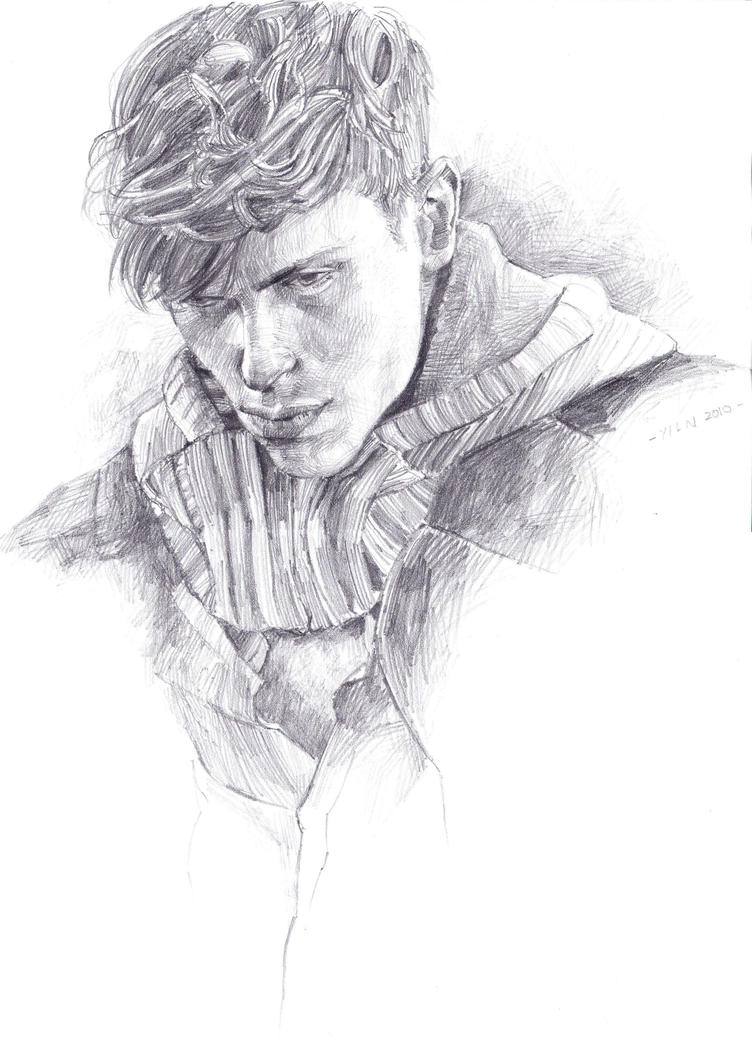 Man With Curly Hair By Yilin Tan On DeviantArt