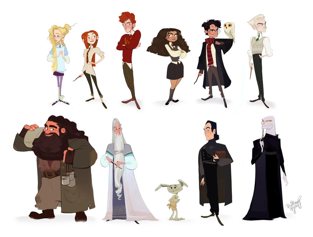 Image result for harry potter characters fanart