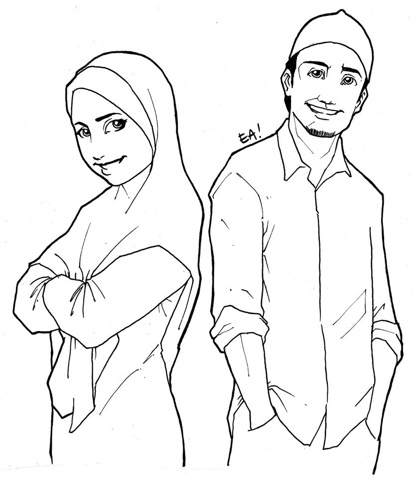 Muslim Man And Woman By Agent Ea On DeviantArt