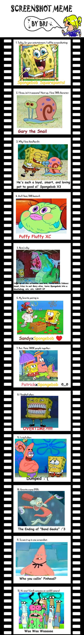 Spongebob Squarepants Screenshot Meme By PurfectPrincessGirl On