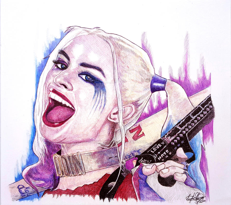 Harley Quinn Suicide Squad by OMKDrawings on DeviantArt