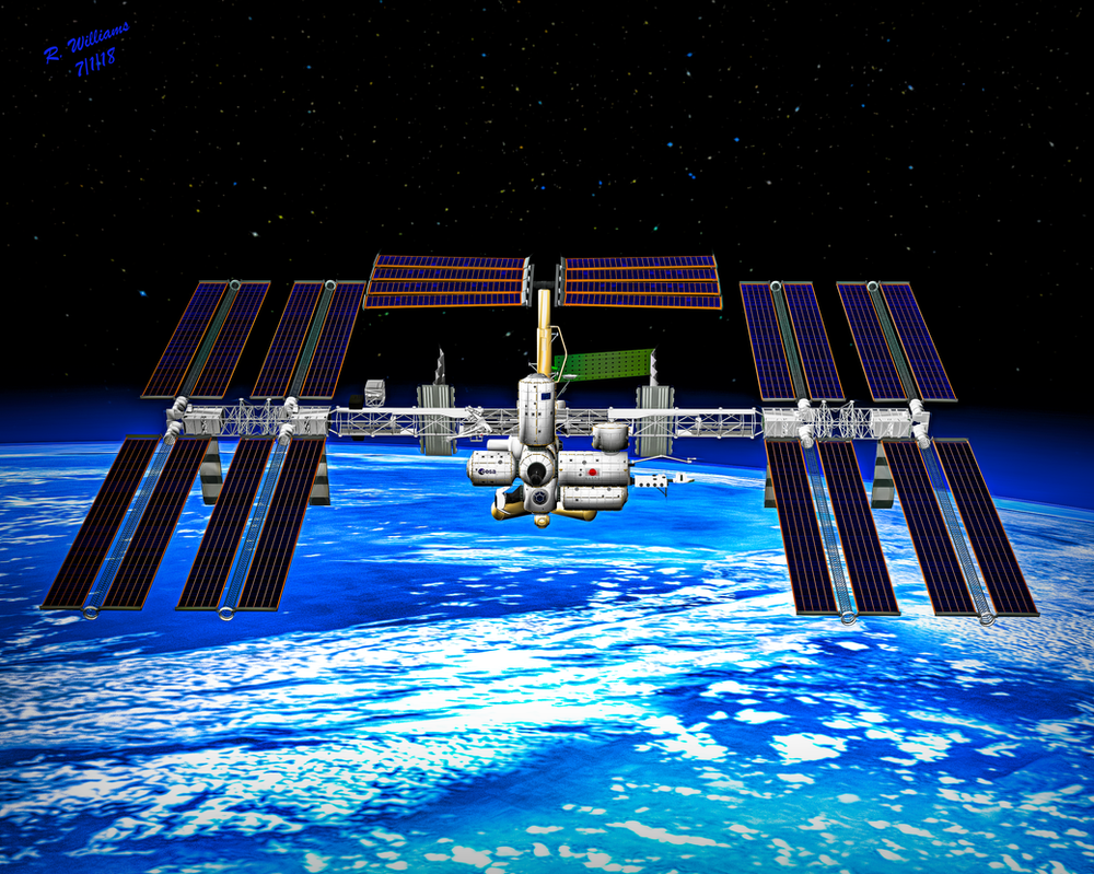 International Space Station by tkdrobert