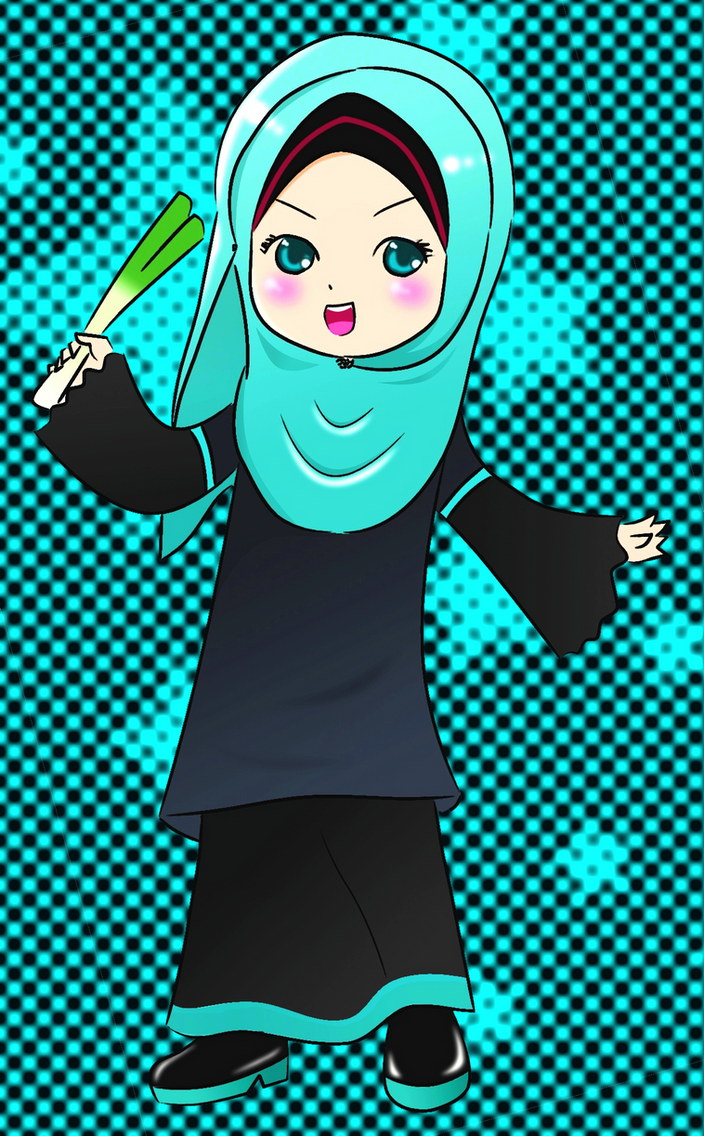 Miku In Hijab Baju Kurung 291869578