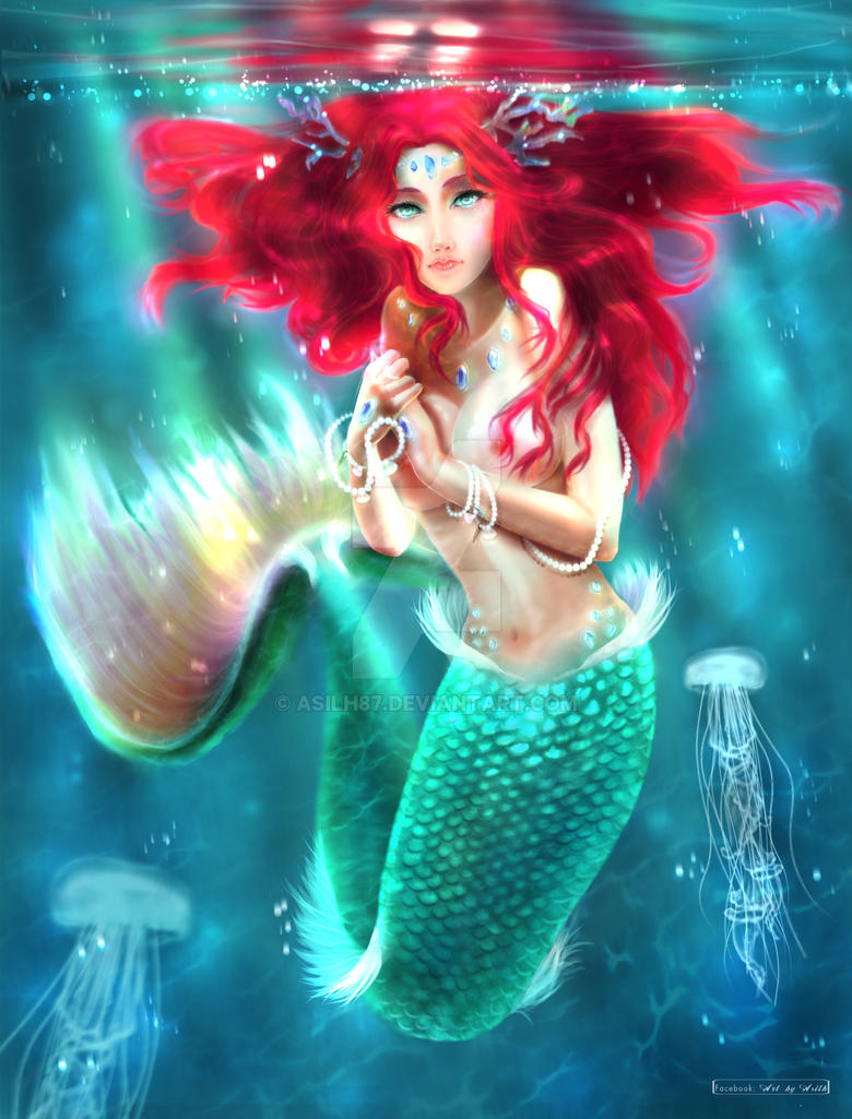 Mermaid underwater by Asilh87 on DeviantArt