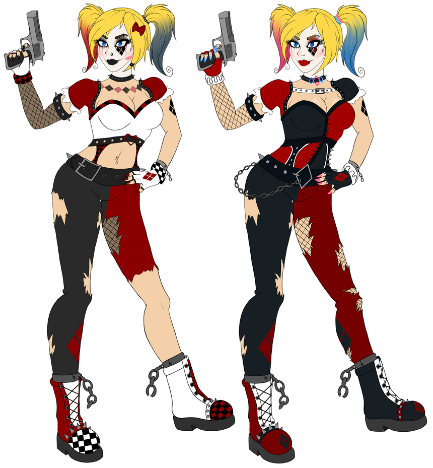 Harley Quinn concept designs by FerociousApples on DeviantArt