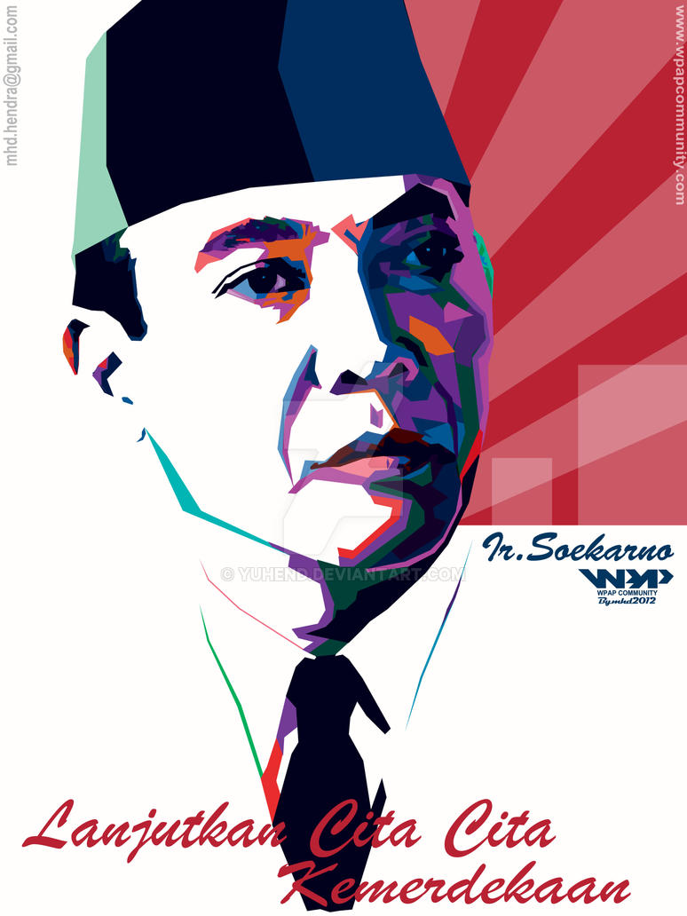 THE PROKLAMATOR OF INDONESIA IN WPAP by YUHEND on DeviantArt