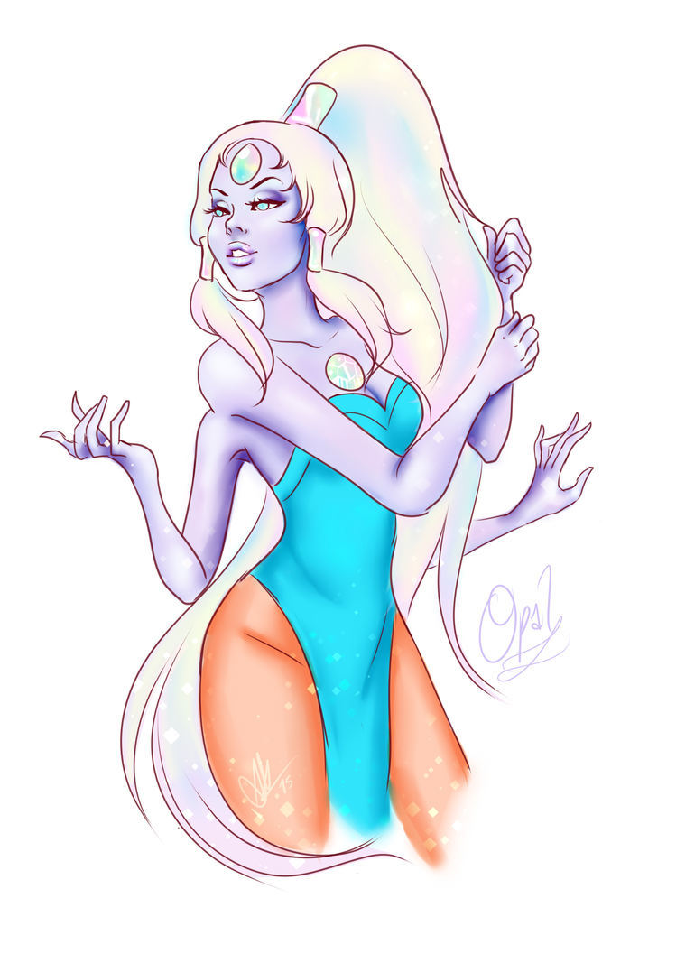 I finished my Opal picture on stream today! it was awesome!