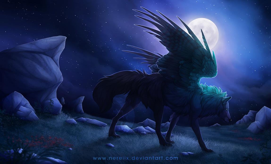 Beyond moon and stars - Commission by Nereiix