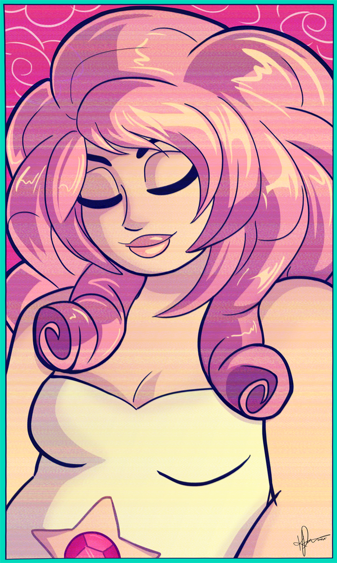 Started this a while ago, finished it now yay! Rose quartz (c) Steven Universe