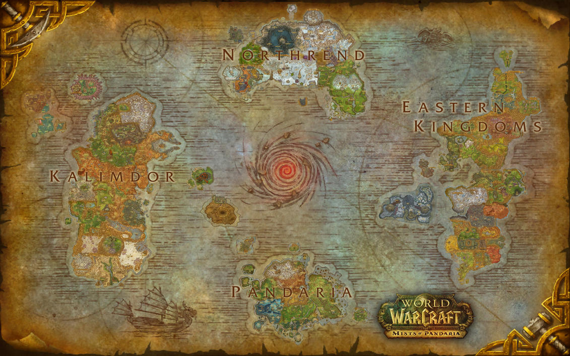 World of Warcraft Azeroth Composite Map - Updated by amiyuy on DeviantArt