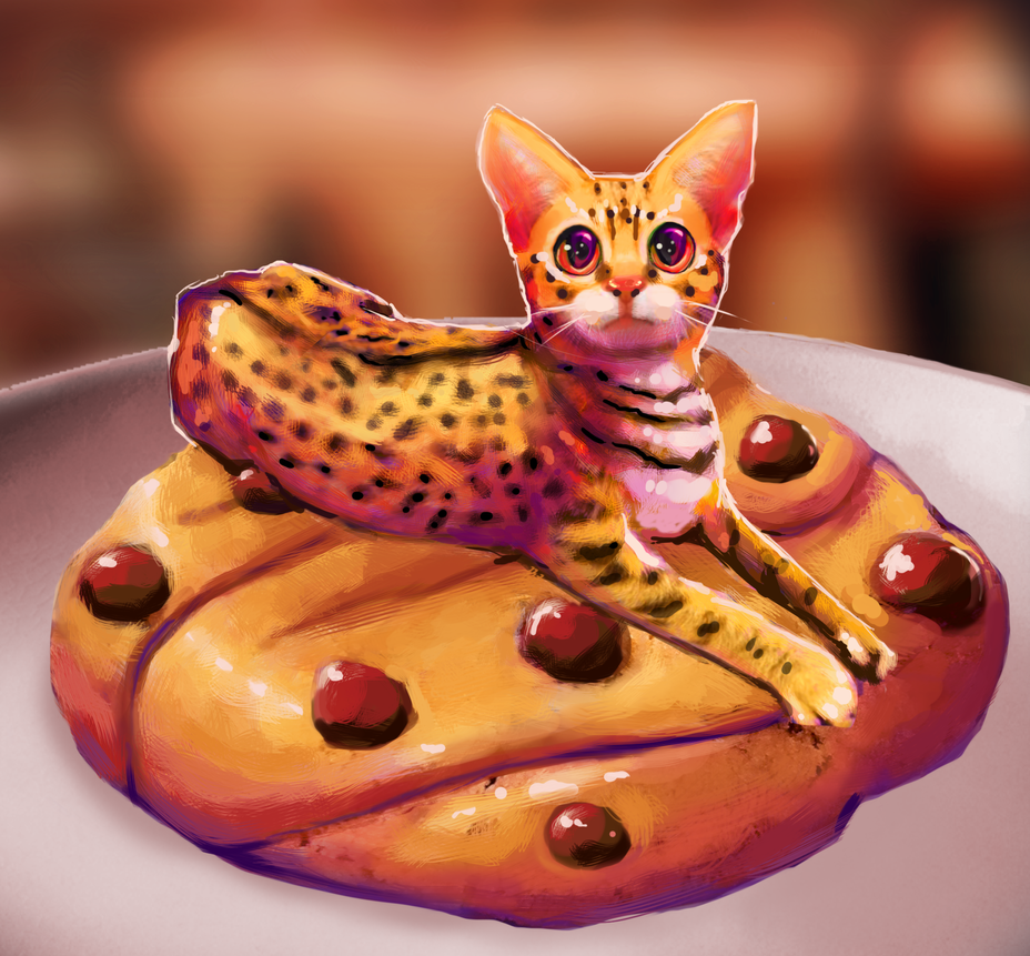 ChocolateChip Cat by CharcoalCharcaz on DeviantArt
