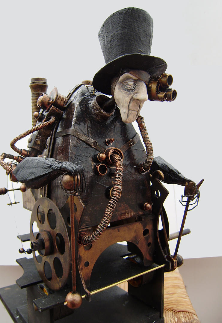 steampunk cyborg technomancer by impsandthings on DeviantArt