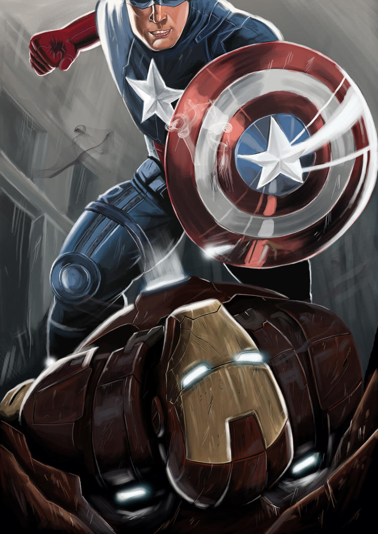 Iron Man Vs Captain America By Nakazyeoh On DeviantArt