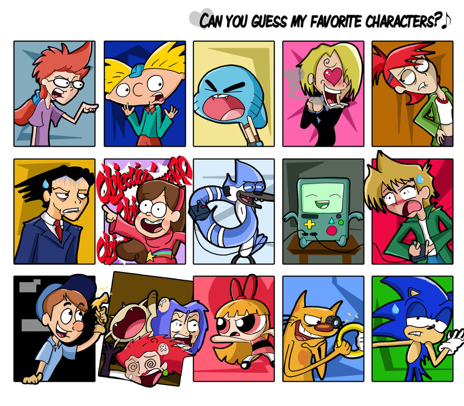 Can You Guess My Favorite Characters Meme By Xeternalflamebryx On Deviantart
