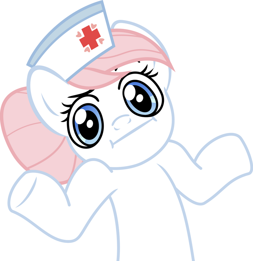 Nurse Redheart Shrug Pony by ChainChomp2 on DeviantArt