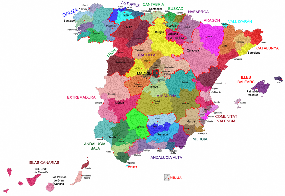 Hypothetical Federal Spain by davidrago on DeviantArt