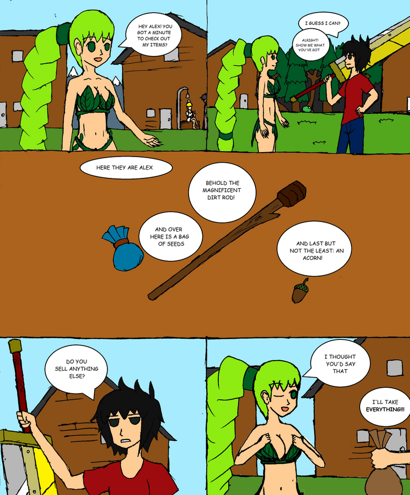 Terraria Business With The Dryad By Notori0us7 On Deviantart