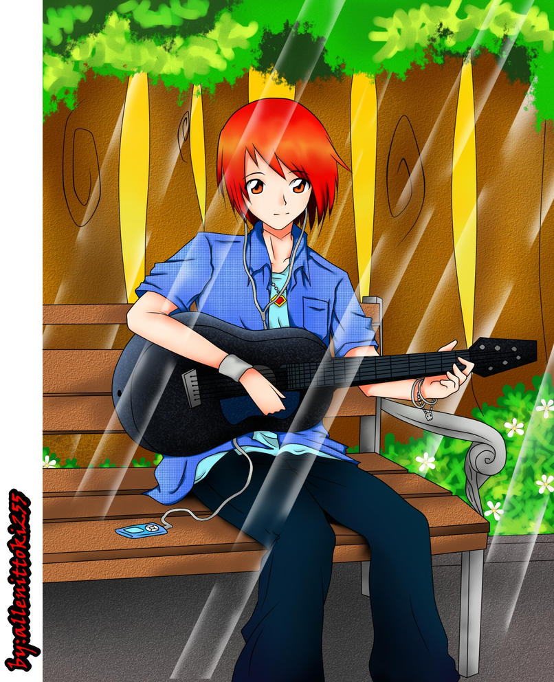 Anime guy-Playing Guitar by allenwalker-chan on DeviantArt