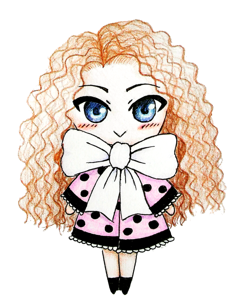 Curly-haired Chibi Girl by Brysiaa on DeviantArt