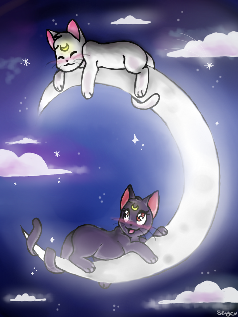 Luna and Artemis by BelovedFoxx on DeviantArt
