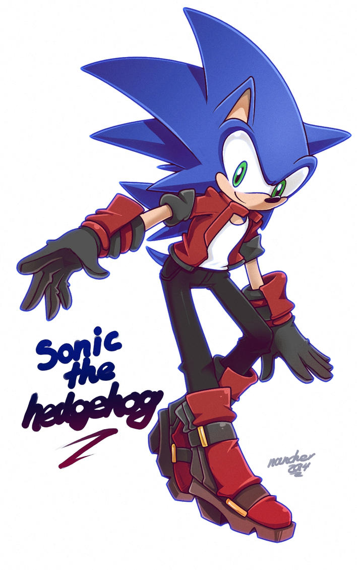 Sonic Movie Redesign Drawing
