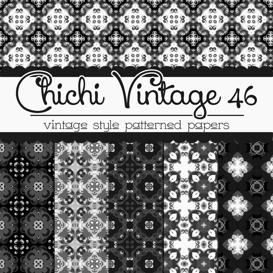 Free Chichi Vintage 46 Patterned Papers by TeacherYanie