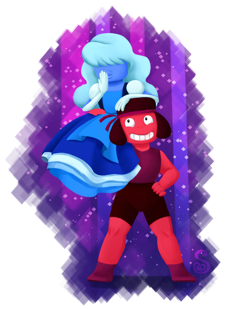 I saw the latest episode of Steven Universe. I already had a lot of feelings about Garnet. Now I have a LOT MORE FEELINGS ABOUT THESE TWO.