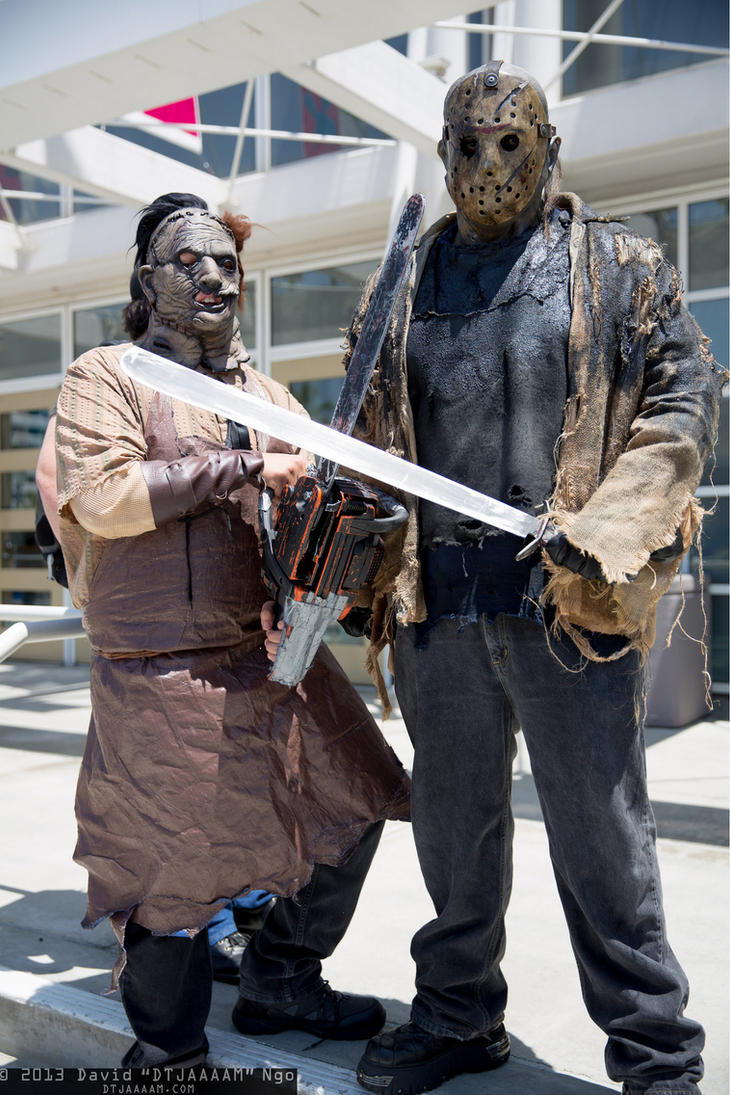 jason, leatherface at long beach comic con by ...