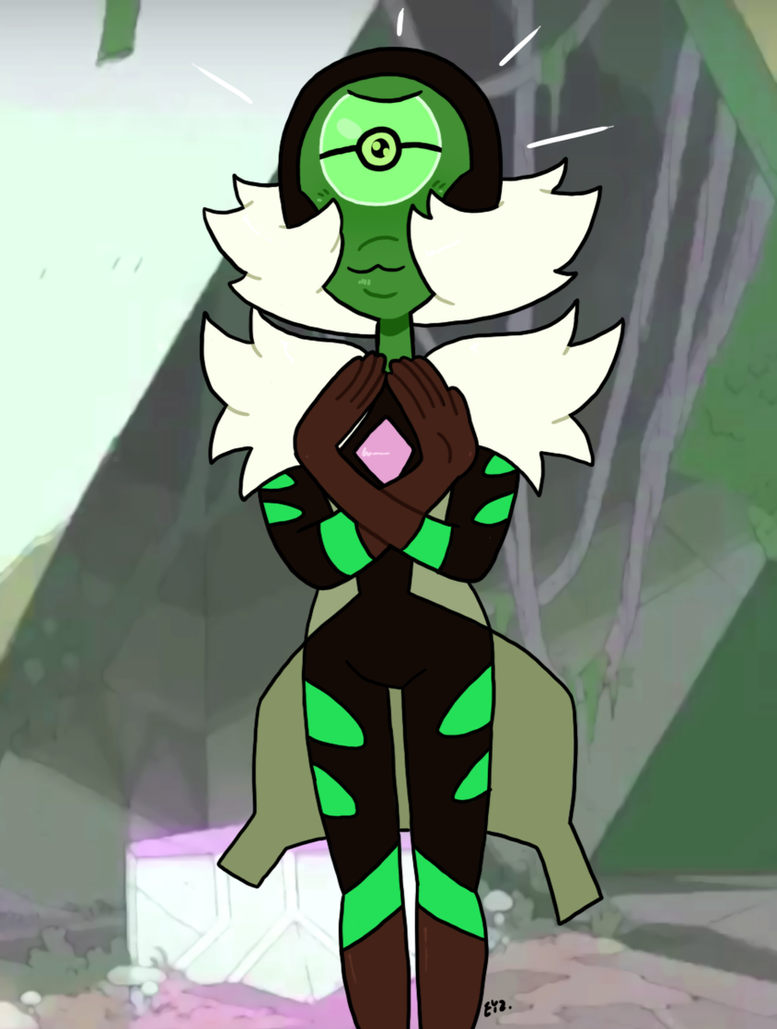 #spoileralert So we've finally seen the uncorrupted Centipeetle, who's really Nephrite. She still looks a bit odd, but she's also a cutie with a big eye-gem. Open for commissions! Guidlines: theeyz...