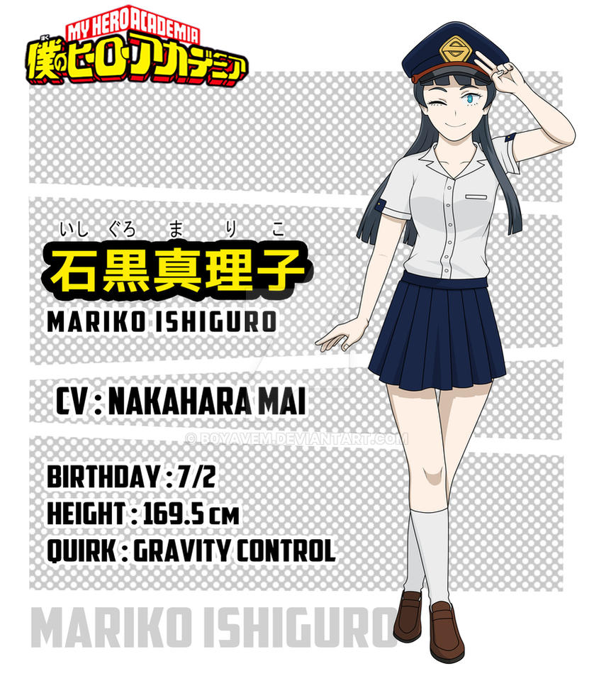 [BNHA OC] Mariko Ishiguro Profile by b0yavem