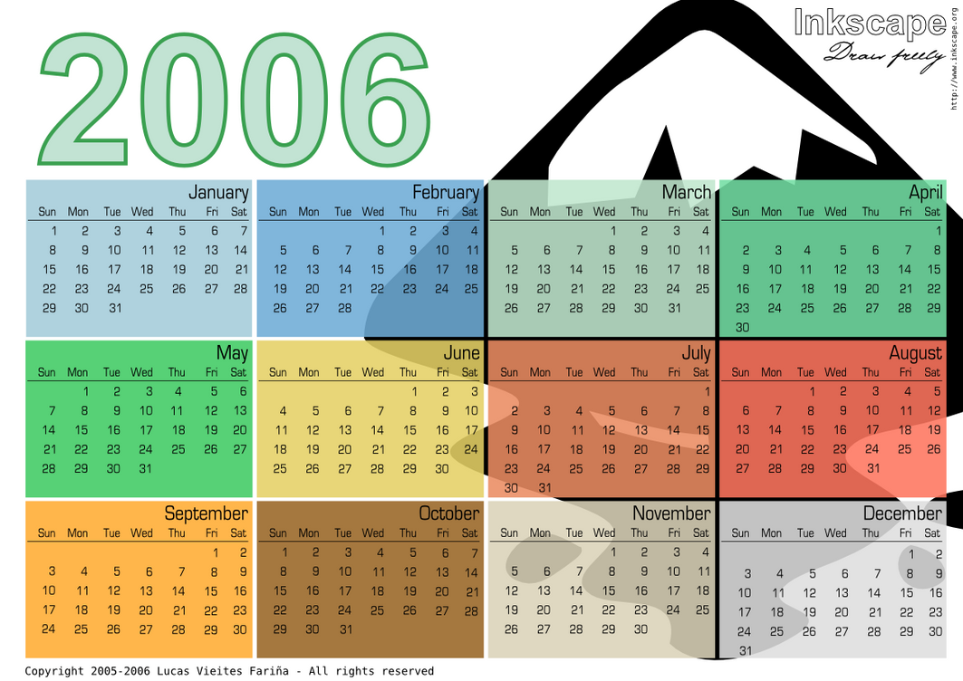 Simple Calendar for 2006 by basurero on DeviantArt