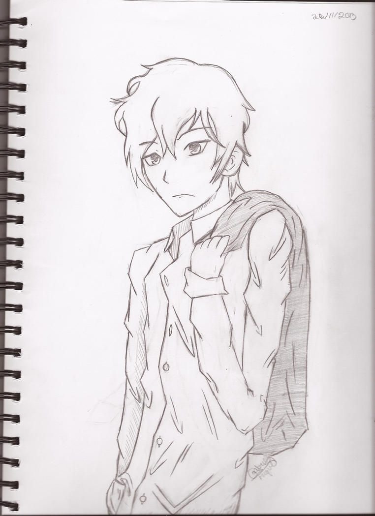 Anime Boy With Wavy Hair By Sly FoxHound On DeviantArt