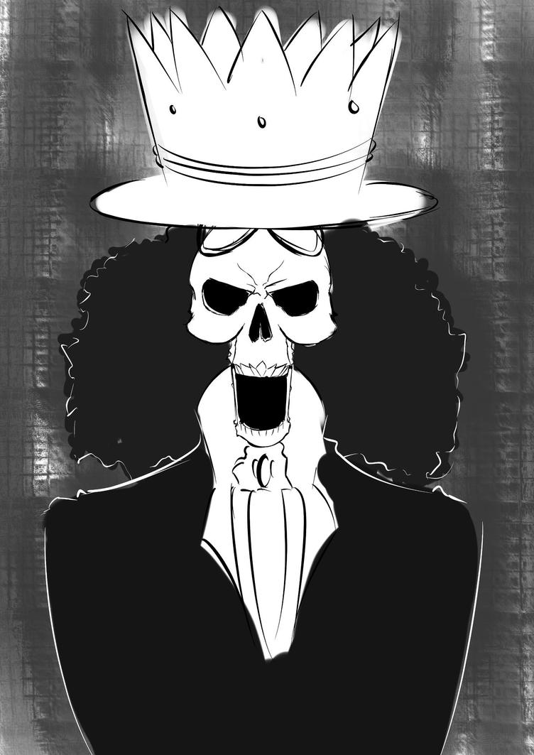 One Piece Brook Doodle By RoundCottonCandy On DeviantArt
