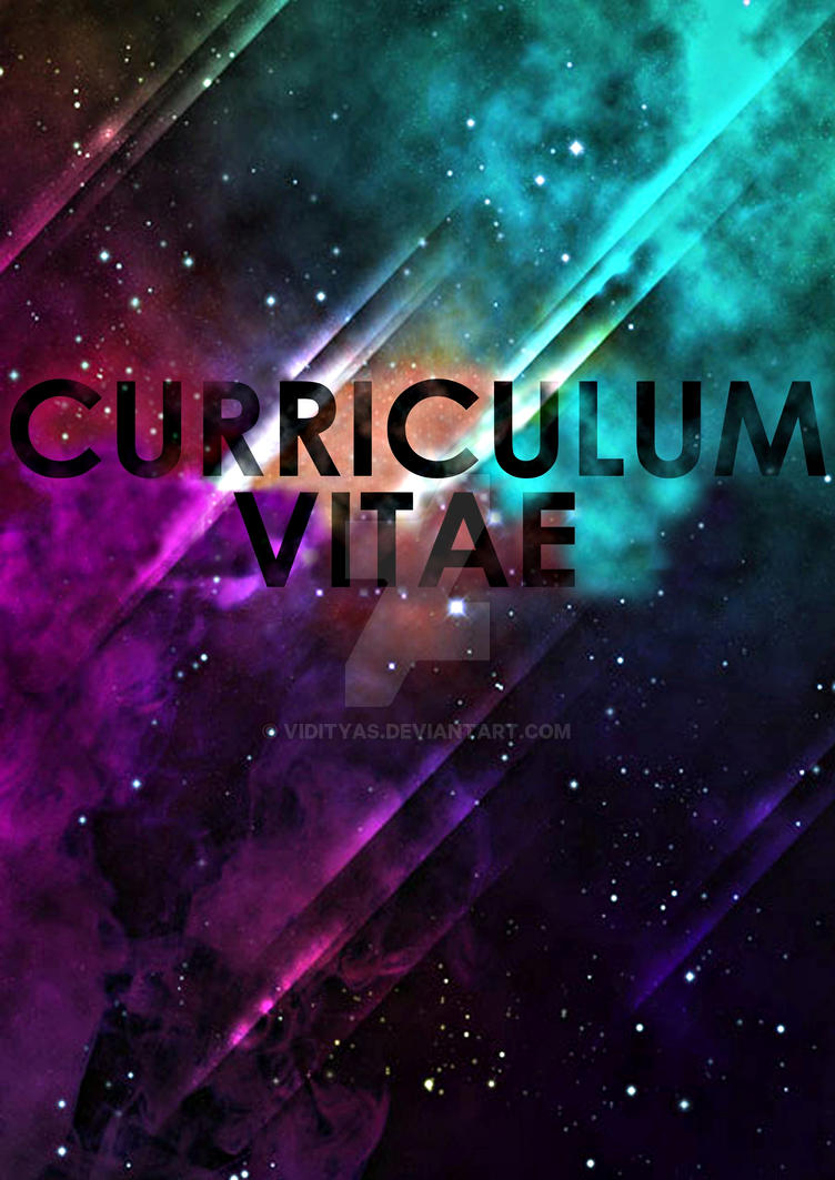 Retro Futuristic Curriculum Vitae Cover By Vidityas On Deviantart
