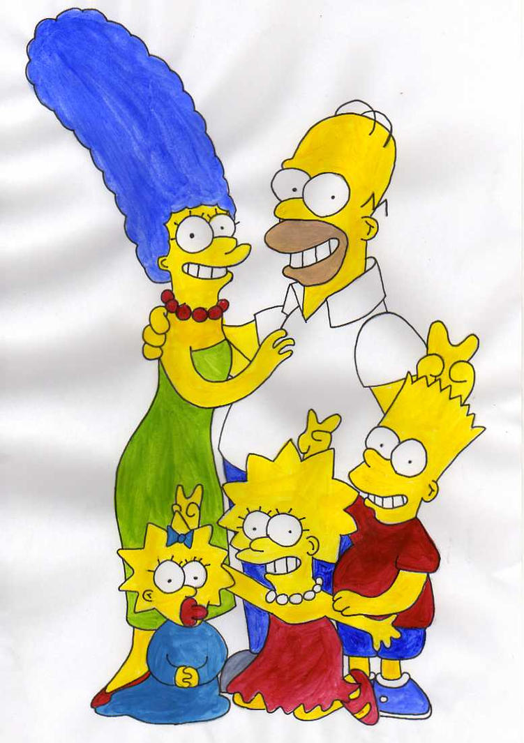 the simpsons family by H04H on DeviantArt