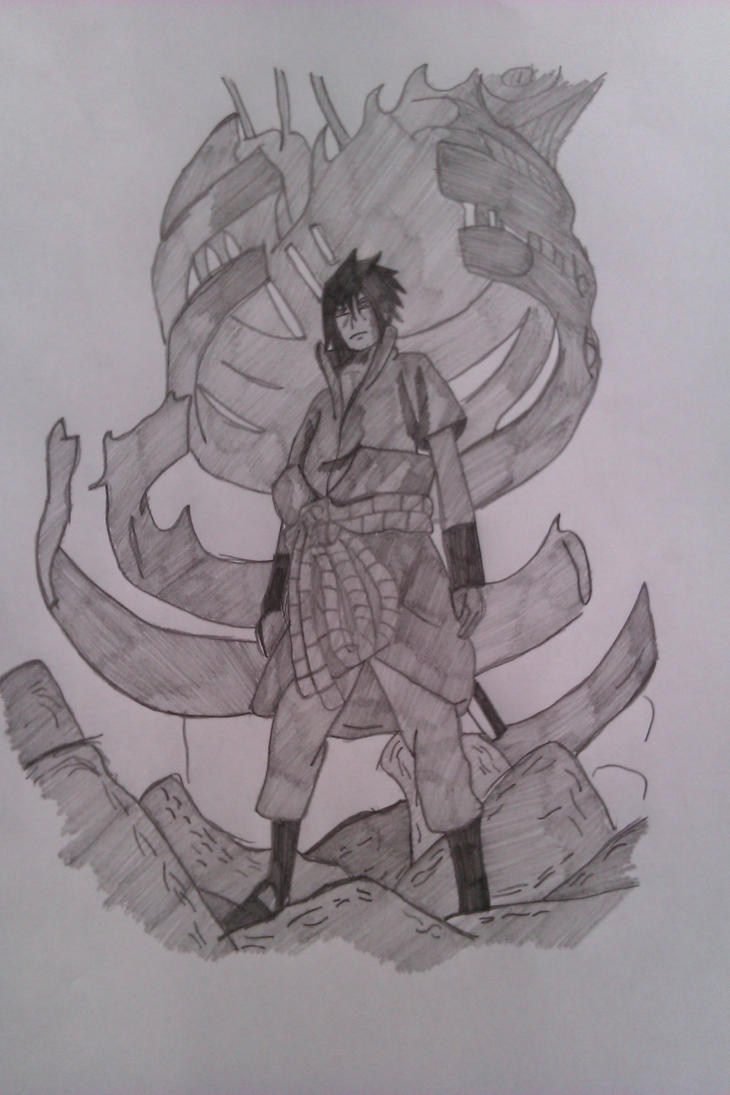 Cara Menggambar Sasuke Dengan Mudah Untuk Para Pemula